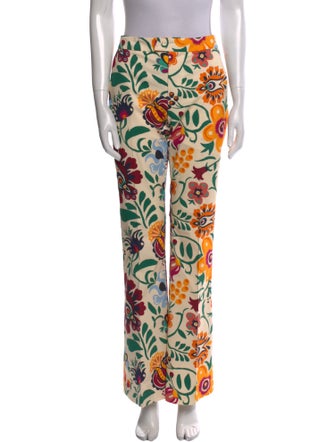 La DoubleJ Floral Print Wide Leg Pants