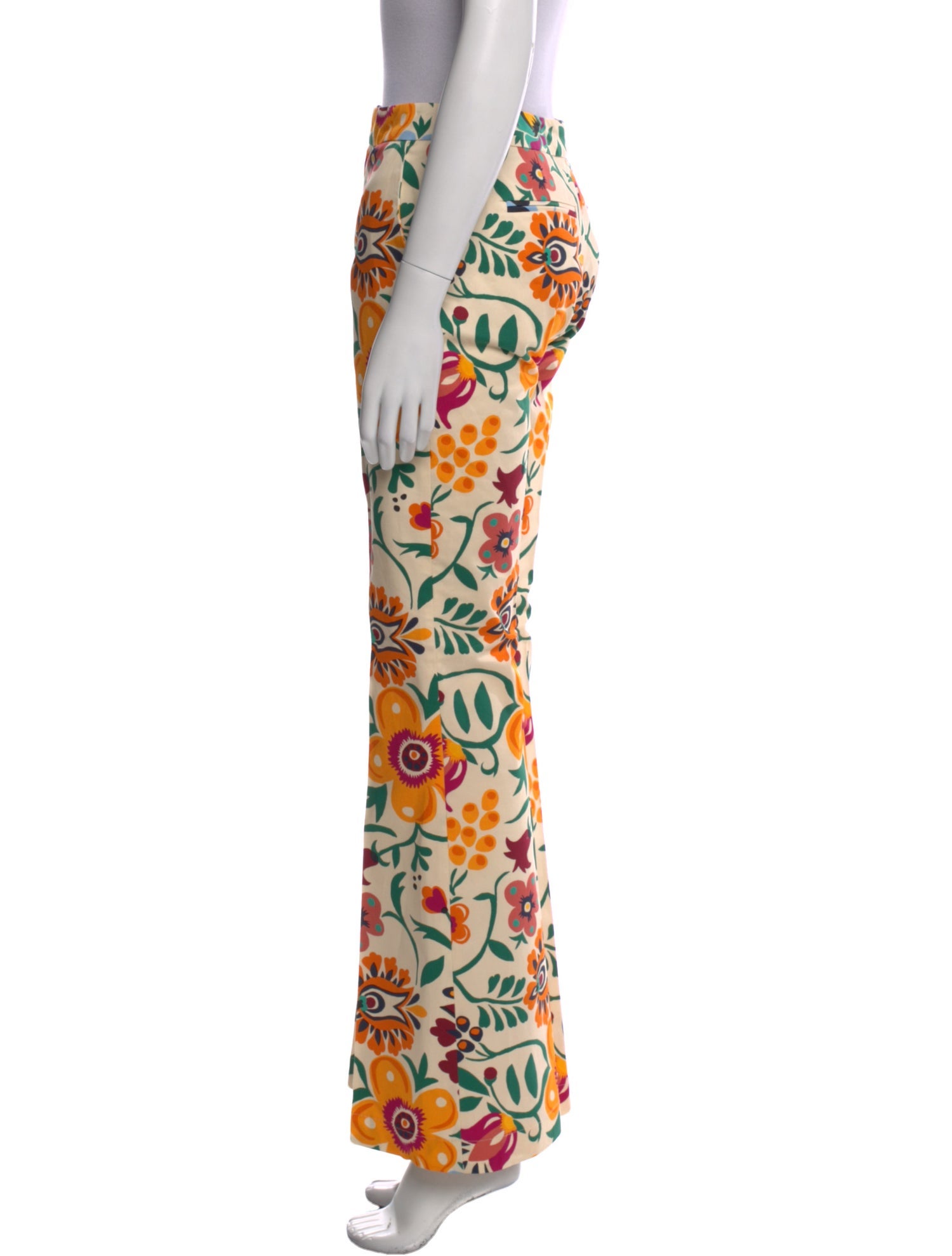 La DoubleJ Floral Print Wide Leg Pants