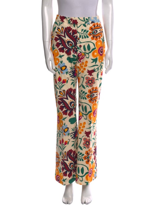 La DoubleJ Floral Print Wide Leg Pants