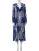 La DoubleJ Paisley Print Long Dress