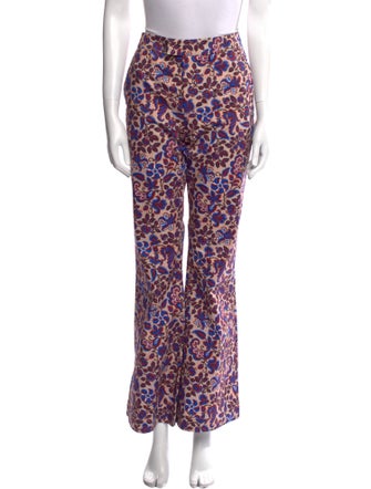 La DoubleJ Floral Print Wide Leg Pants