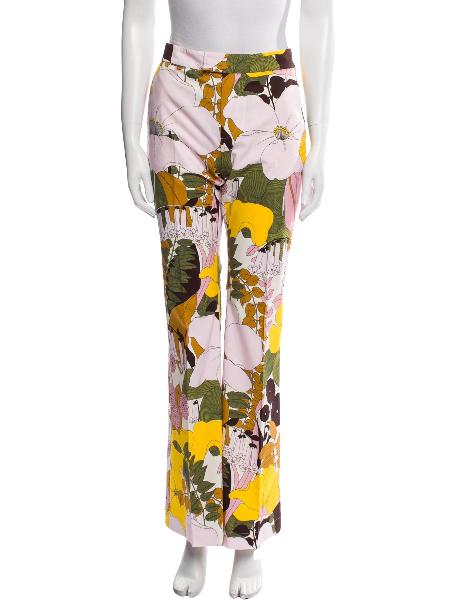La DoubleJ Floral Print Wide Leg Pants