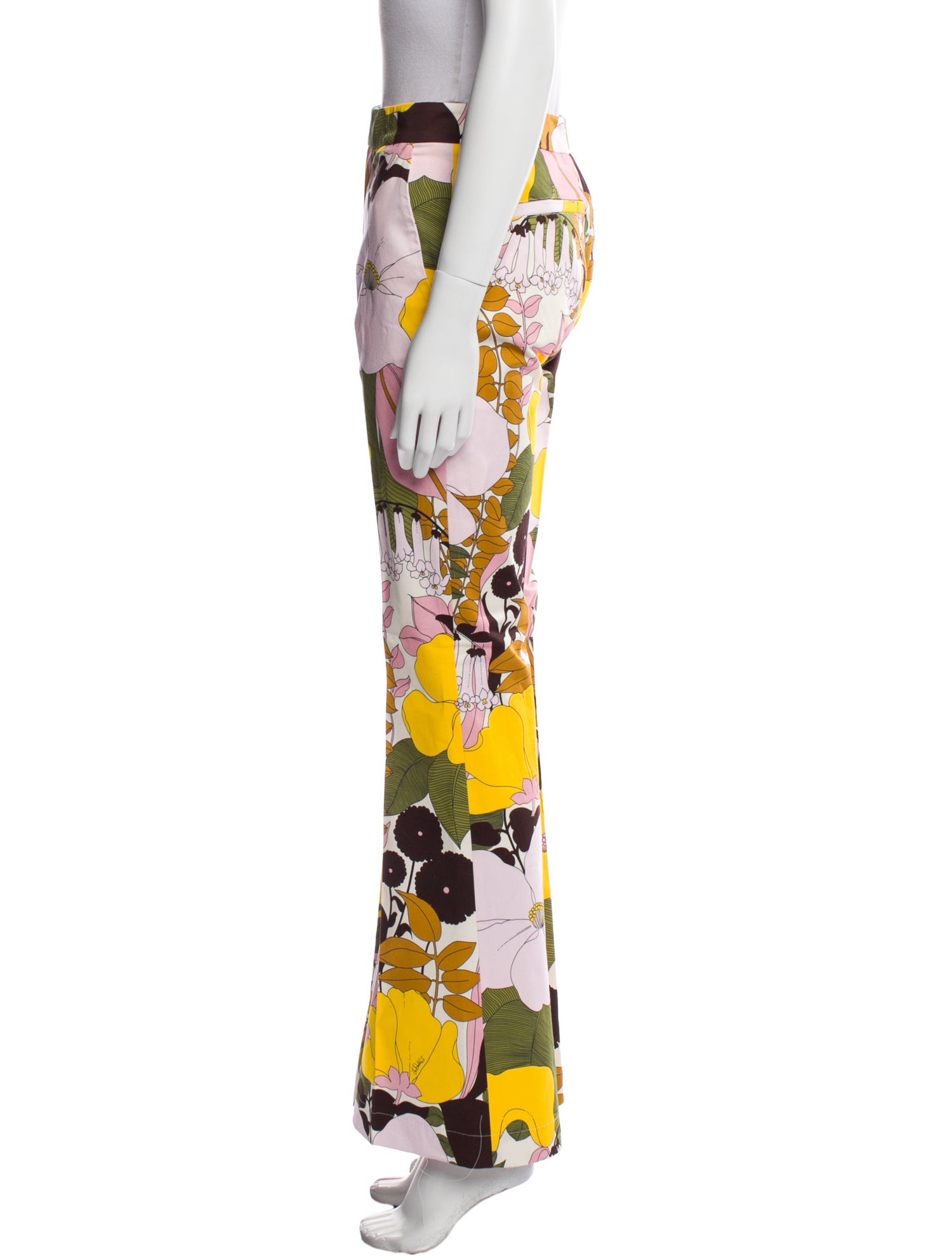 La DoubleJ Floral Print Wide Leg Pants