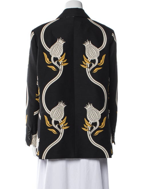 La DoubleJ Wool Floral Print Blazer