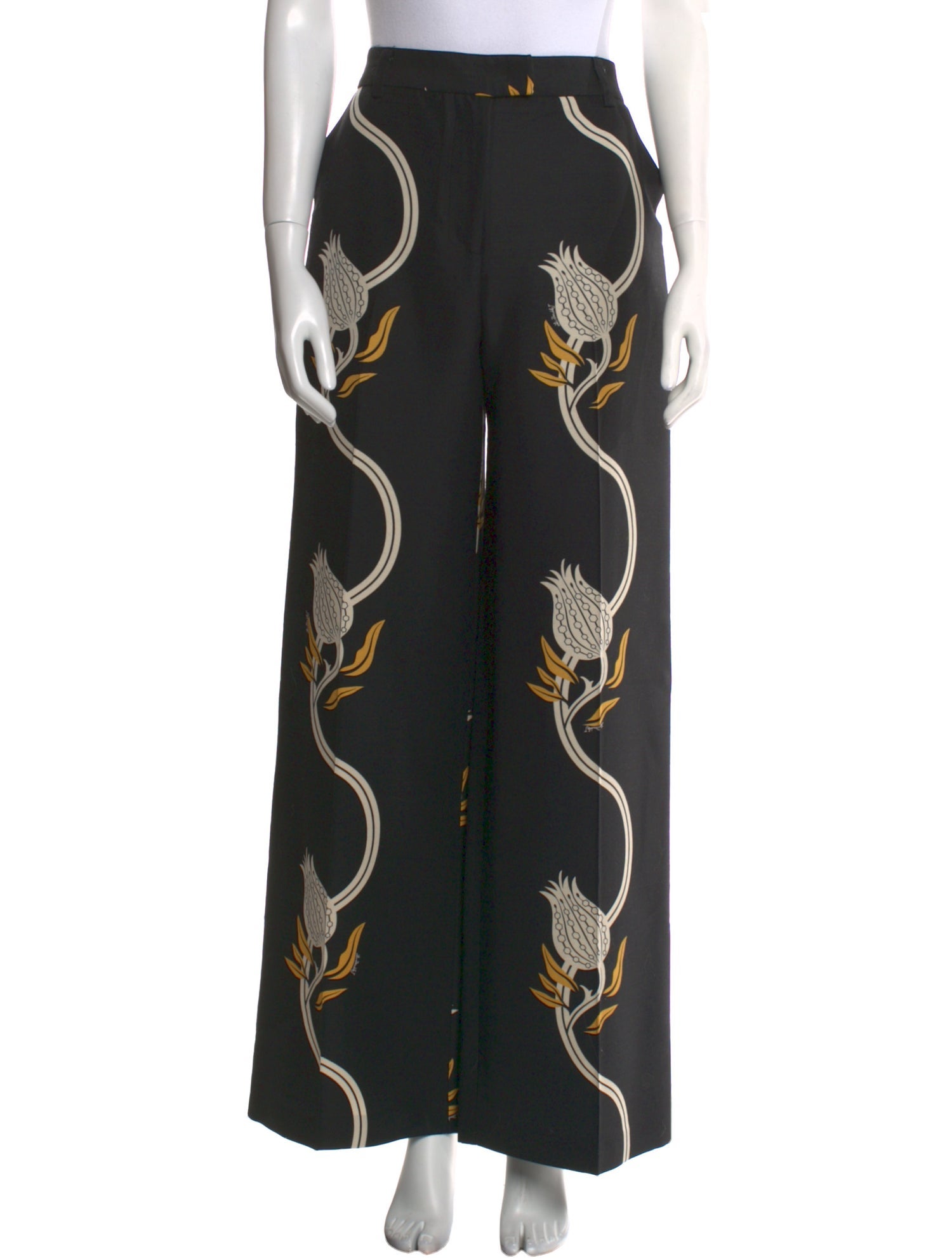 La DoubleJ Floral Print Wide Leg Pants