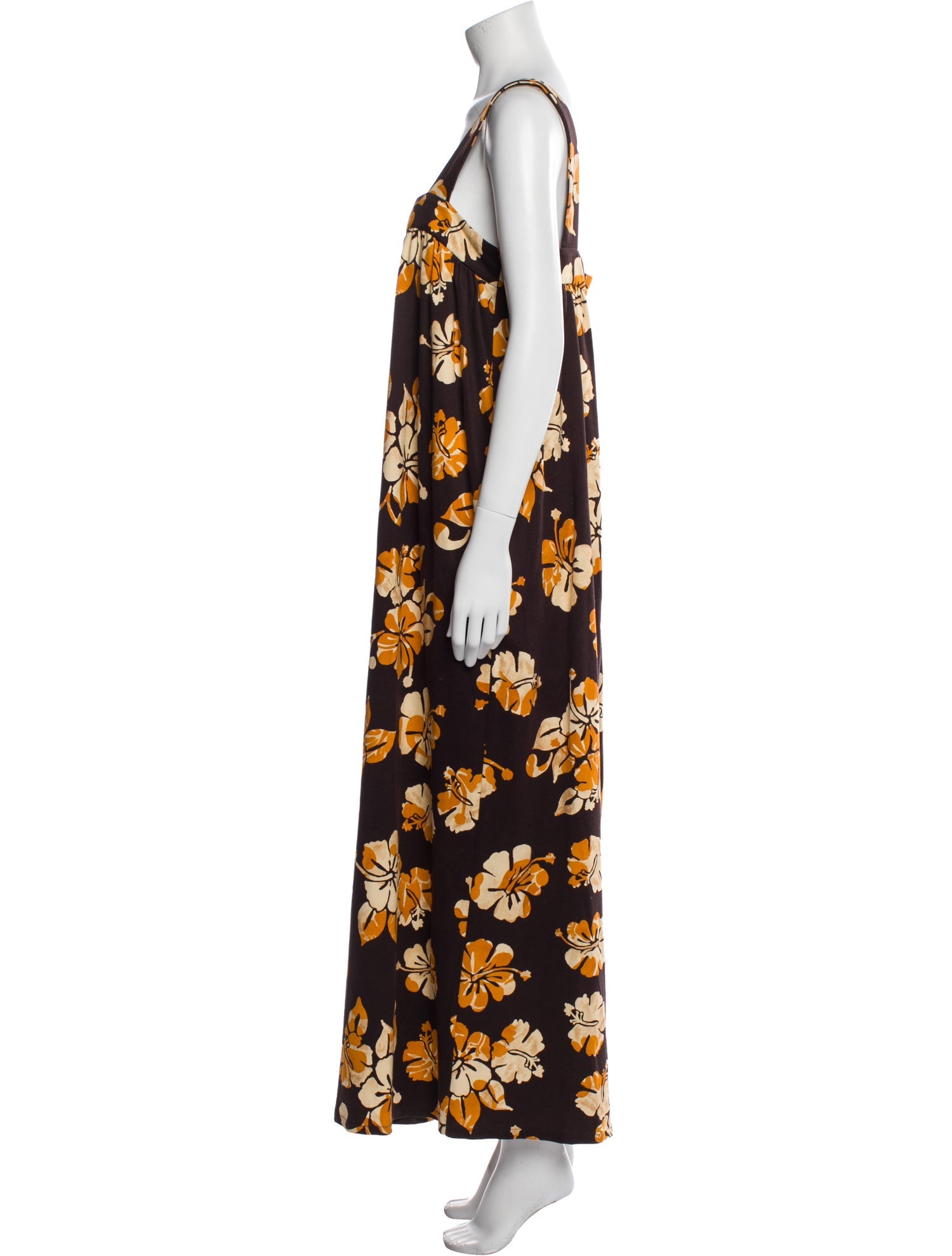 La DoubleJ Floral Print Square Neckline Jumpsuit