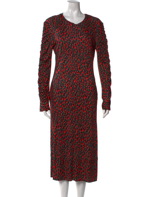 La DoubleJ Printed Midi Length Dress