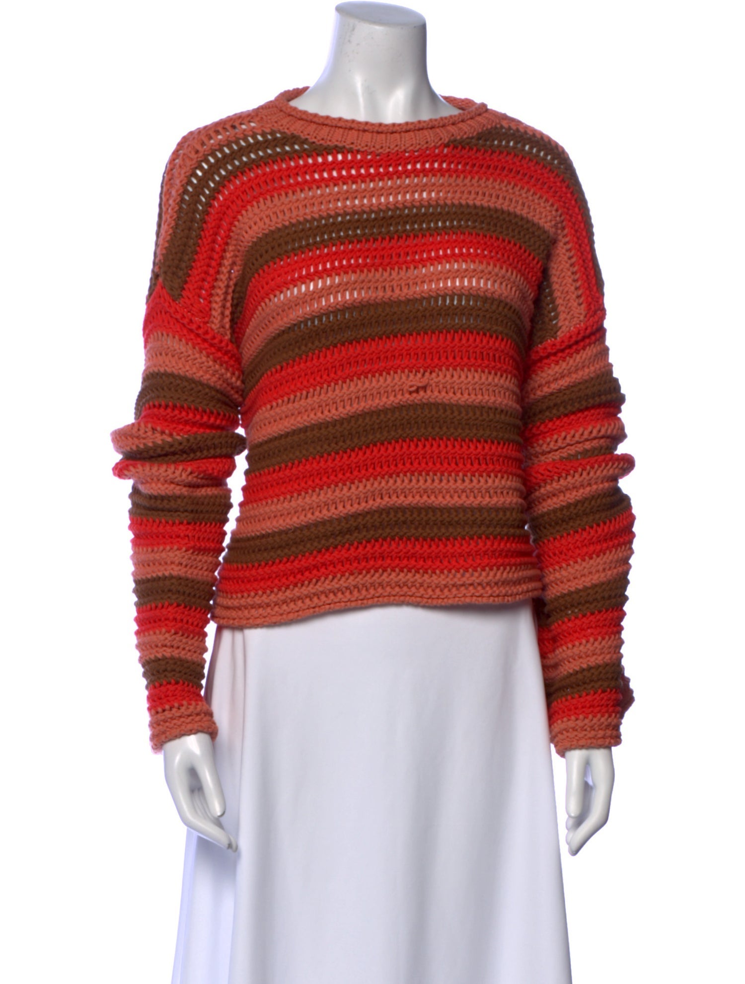 La DoubleJ Striped Crew Neck Sweater