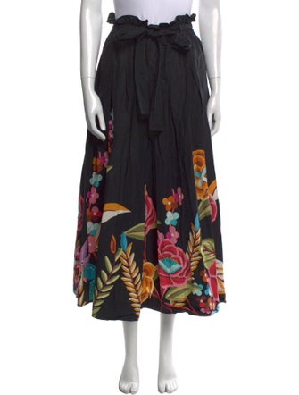 La DoubleJ Printed Midi Length Skirt