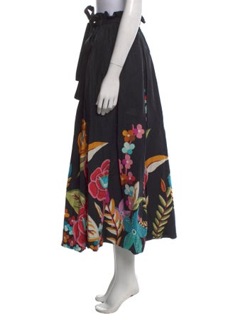 La DoubleJ Printed Midi Length Skirt