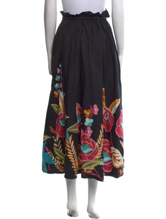 La DoubleJ Printed Midi Length Skirt