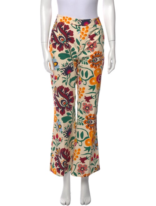 La DoubleJ Floral Print Wide Leg Pants