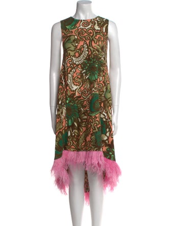 La DoubleJ Printed Knee-Length Dress