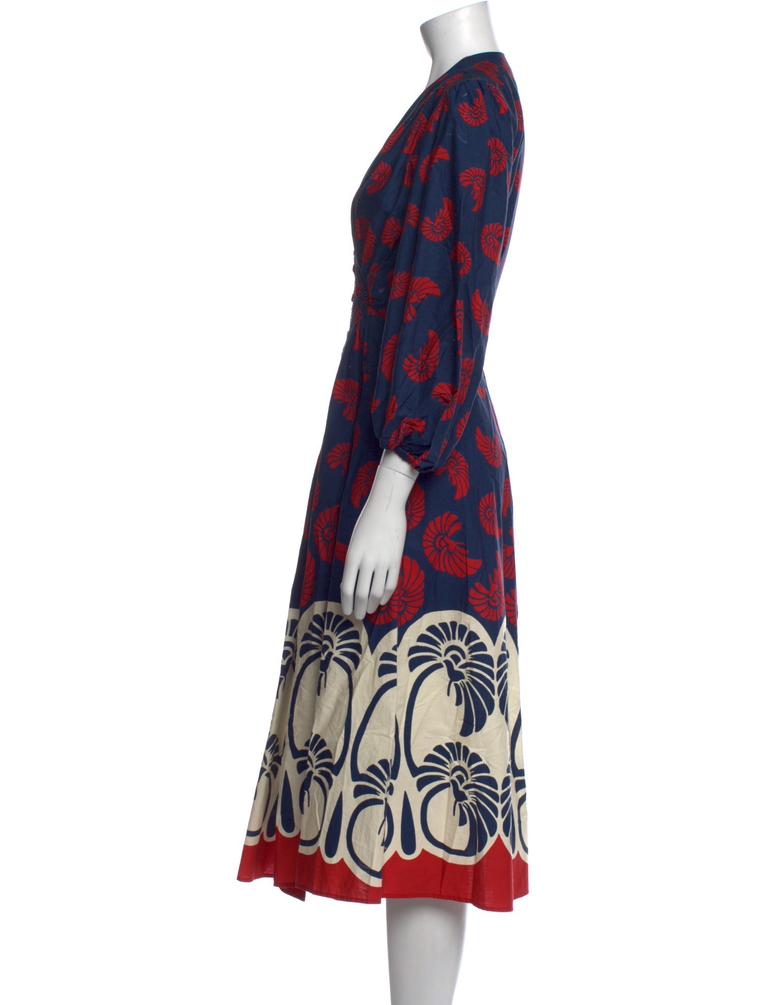 La DoubleJ Printed Midi Length Dress