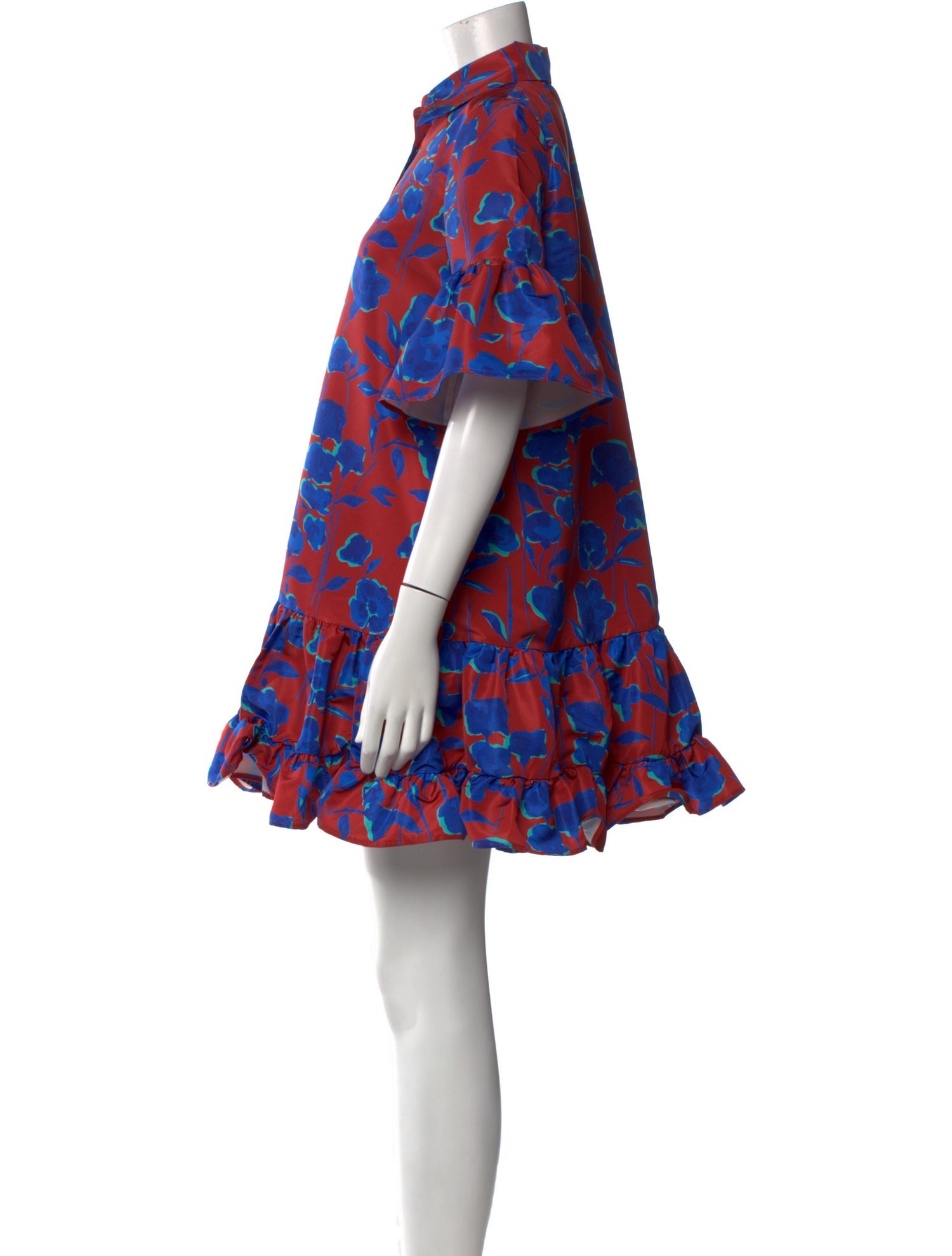 La DoubleJ Floral Print Mini Dress