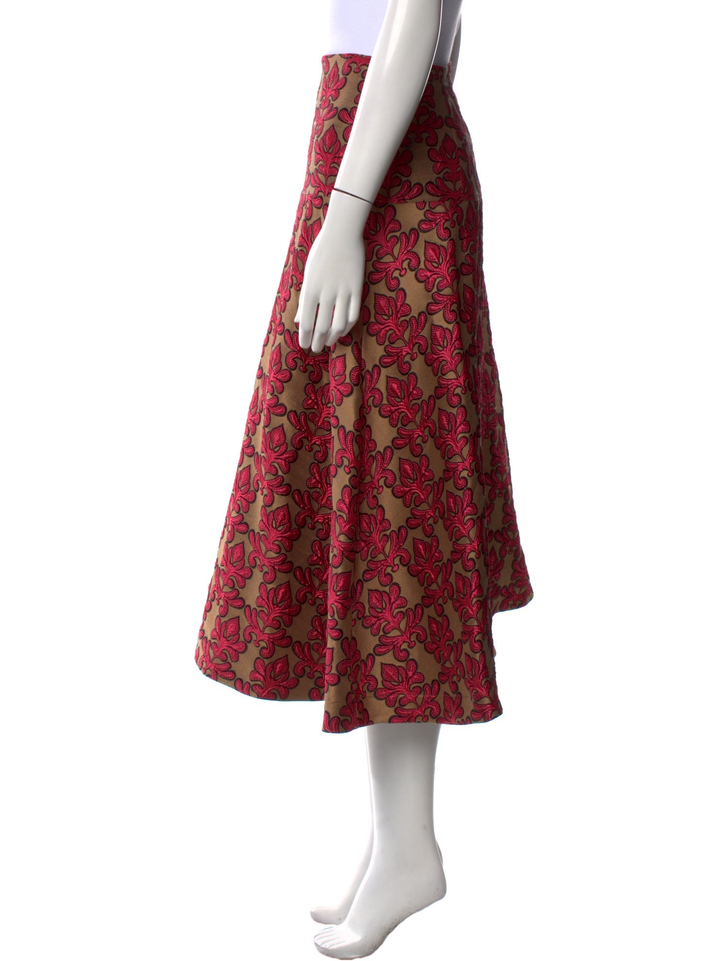 La DoubleJ Printed Midi Length Skirt w/ Tags