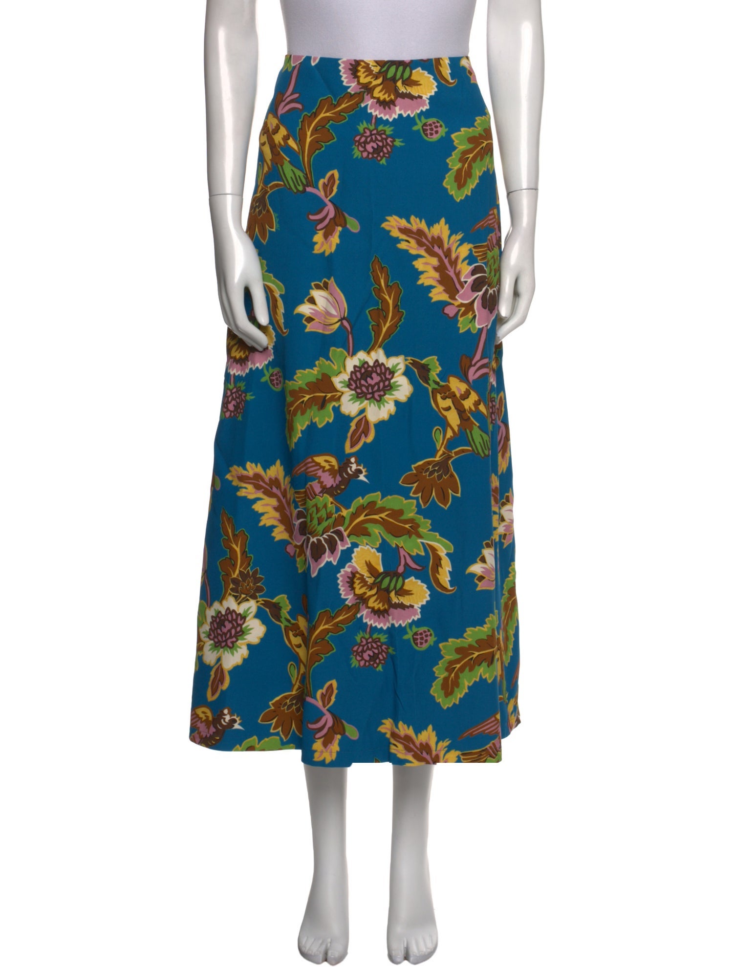La DoubleJ Floral Print Midi Length Skirt w/ Tags