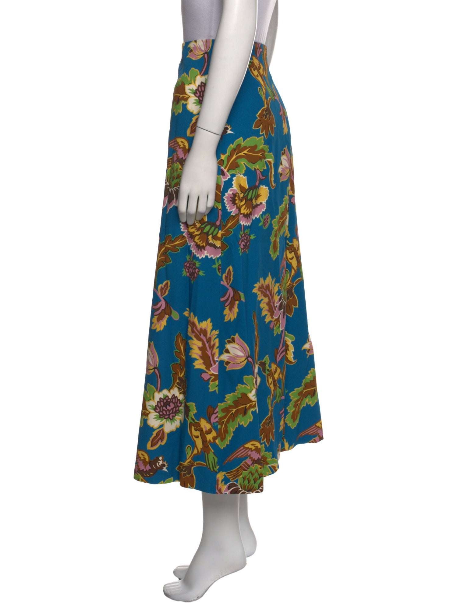 La DoubleJ Floral Print Midi Length Skirt w/ Tags