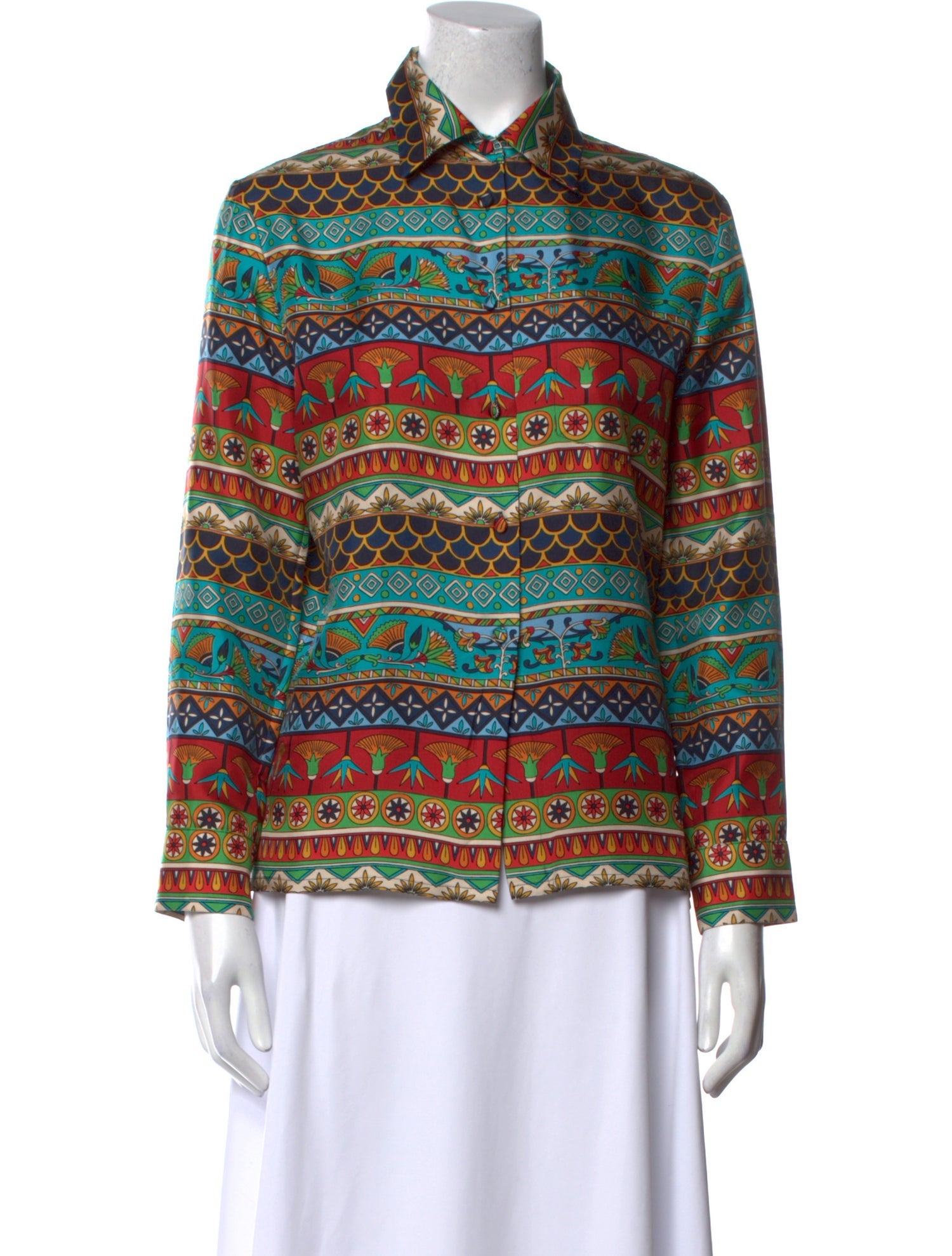 La DoubleJ Silk Printed Blouse