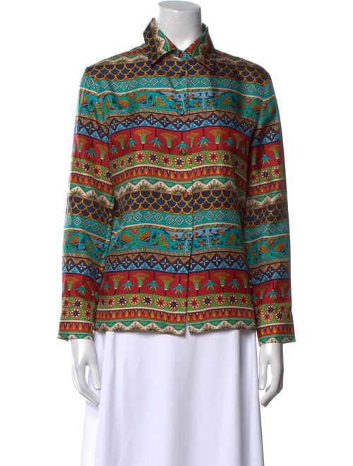 La DoubleJ Silk Printed Blouse