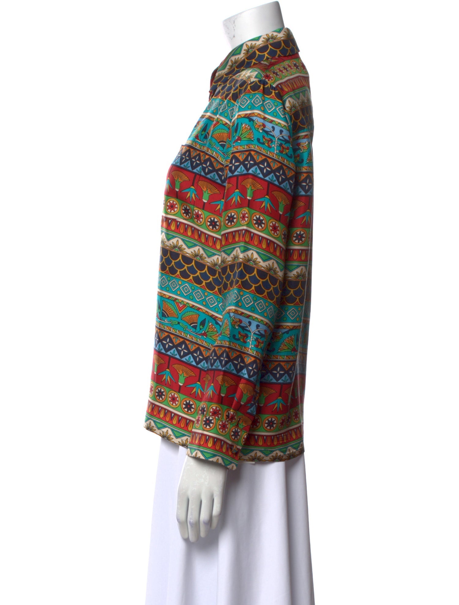 La DoubleJ Silk Printed Blouse