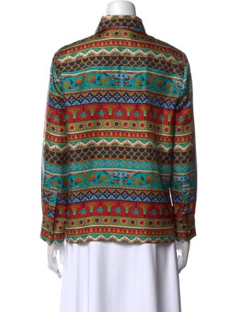 La DoubleJ Silk Printed Blouse