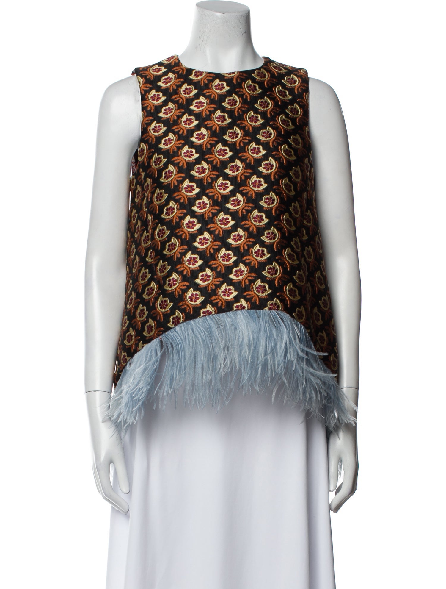 La DoubleJ Printed Crew Neck Blouse