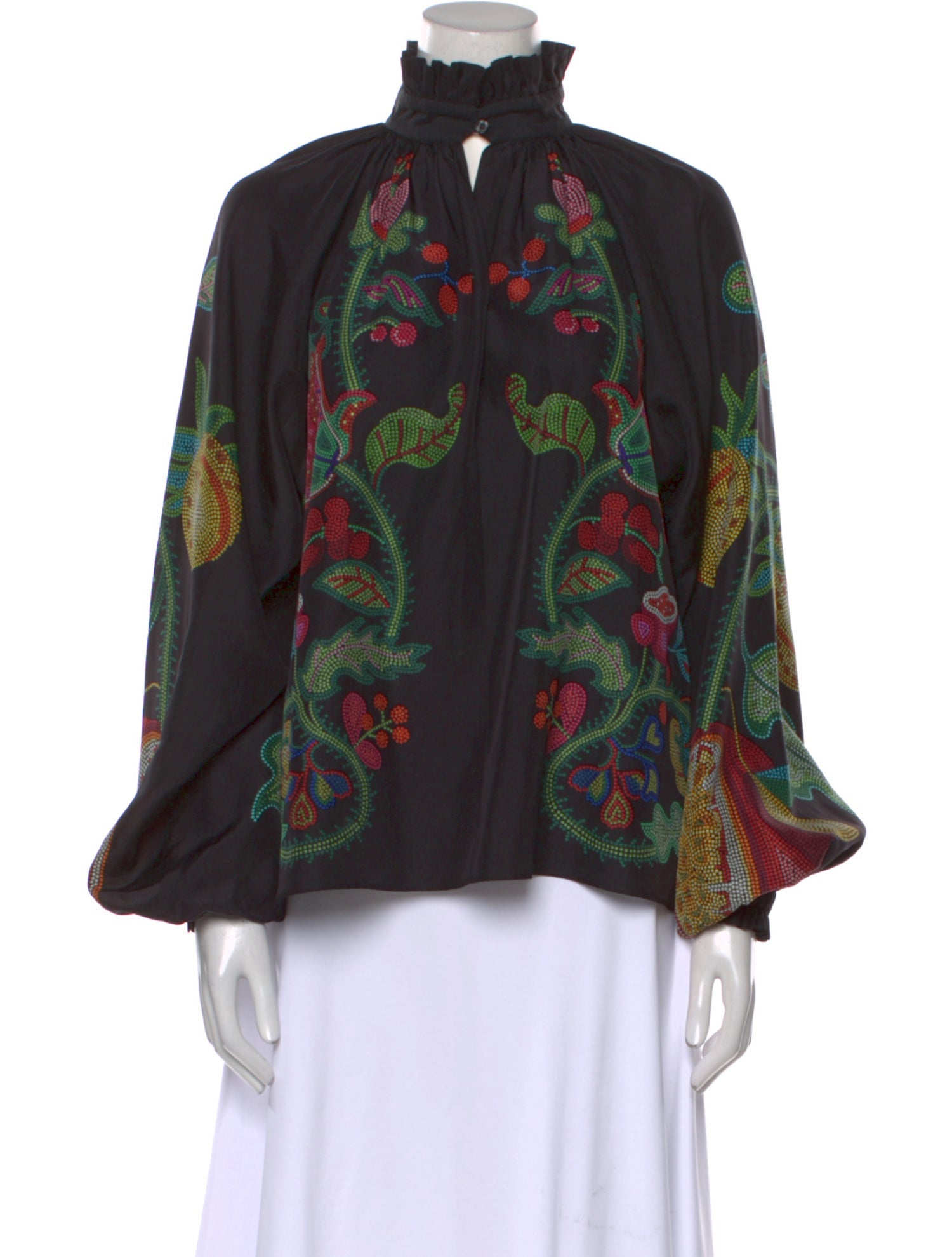 La DoubleJ Silk Printed Blouse