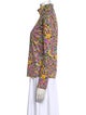 La DoubleJ Printed Mock Neck Blouse
