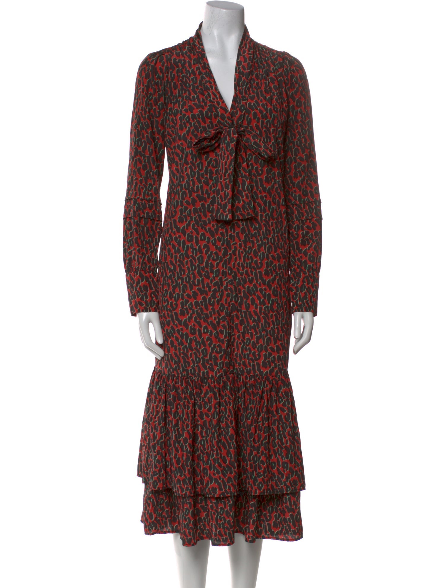 La DoubleJ Printed Midi Length Dress