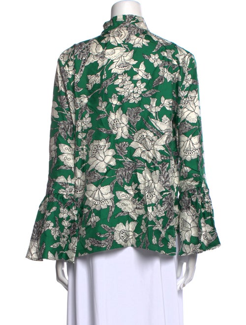 La DoubleJ Silk Floral Print Blouse