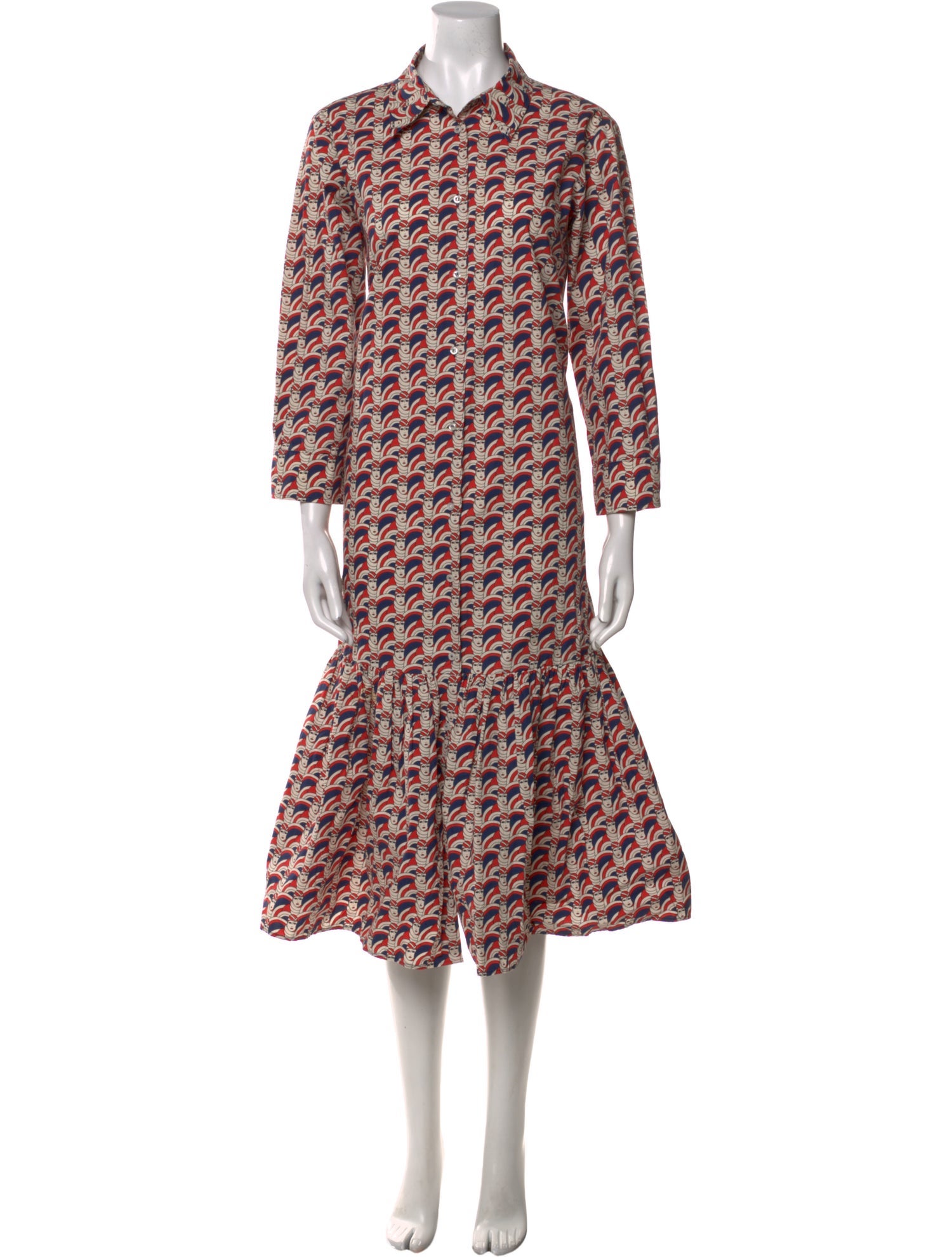 La DoubleJ Printed Midi Length Dress