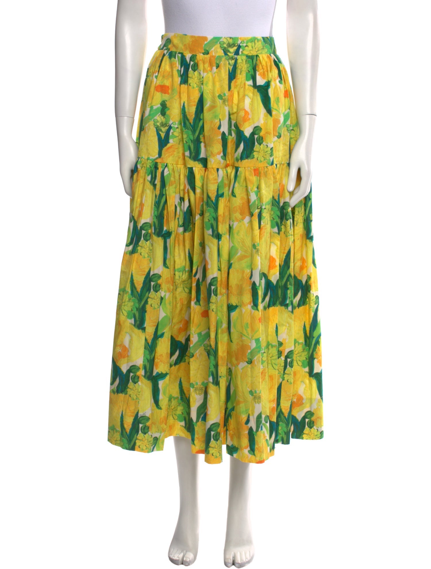 La DoubleJ Printed Midi Length Skirt