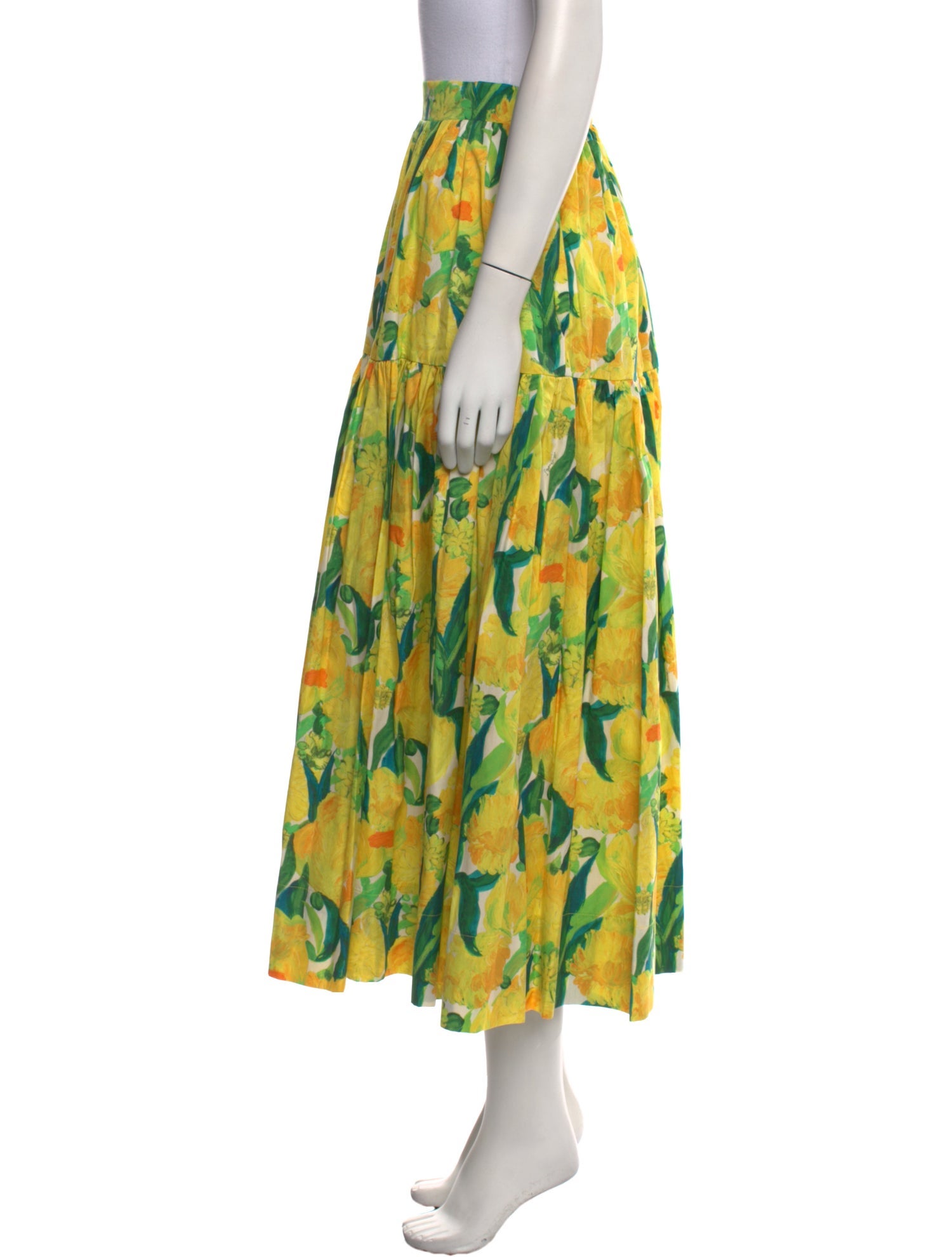 La DoubleJ Printed Midi Length Skirt