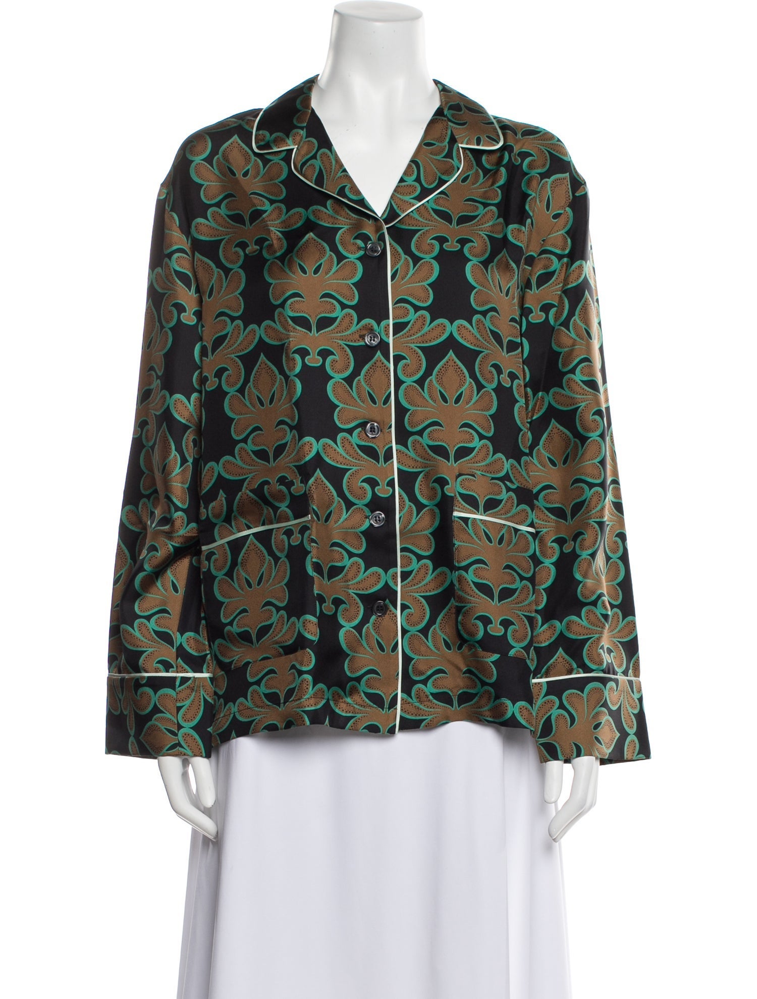 La DoubleJ Silk Printed Pajamas w/ Tags