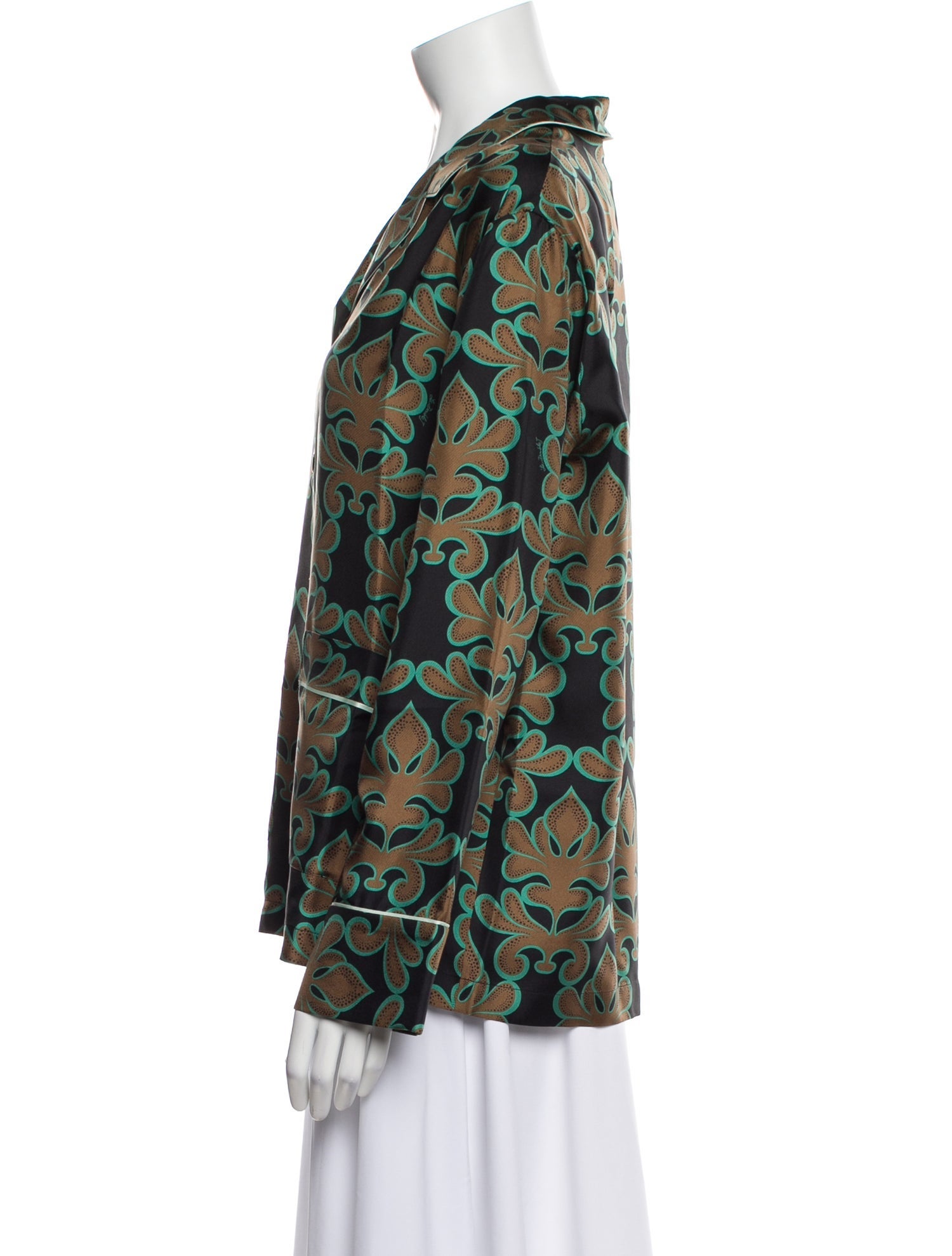 La DoubleJ Silk Printed Pajamas w/ Tags