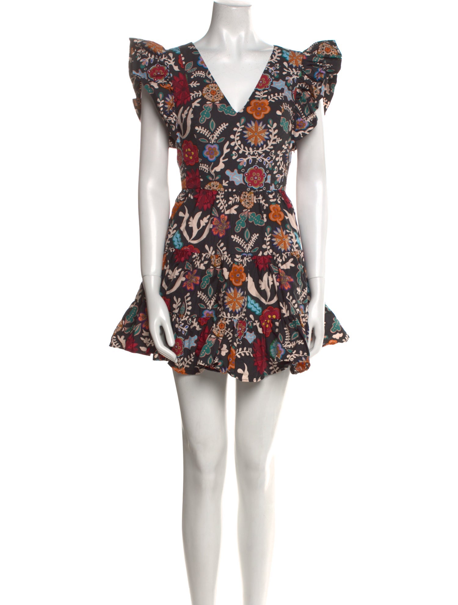 La DoubleJ Floral Print Mini Dress