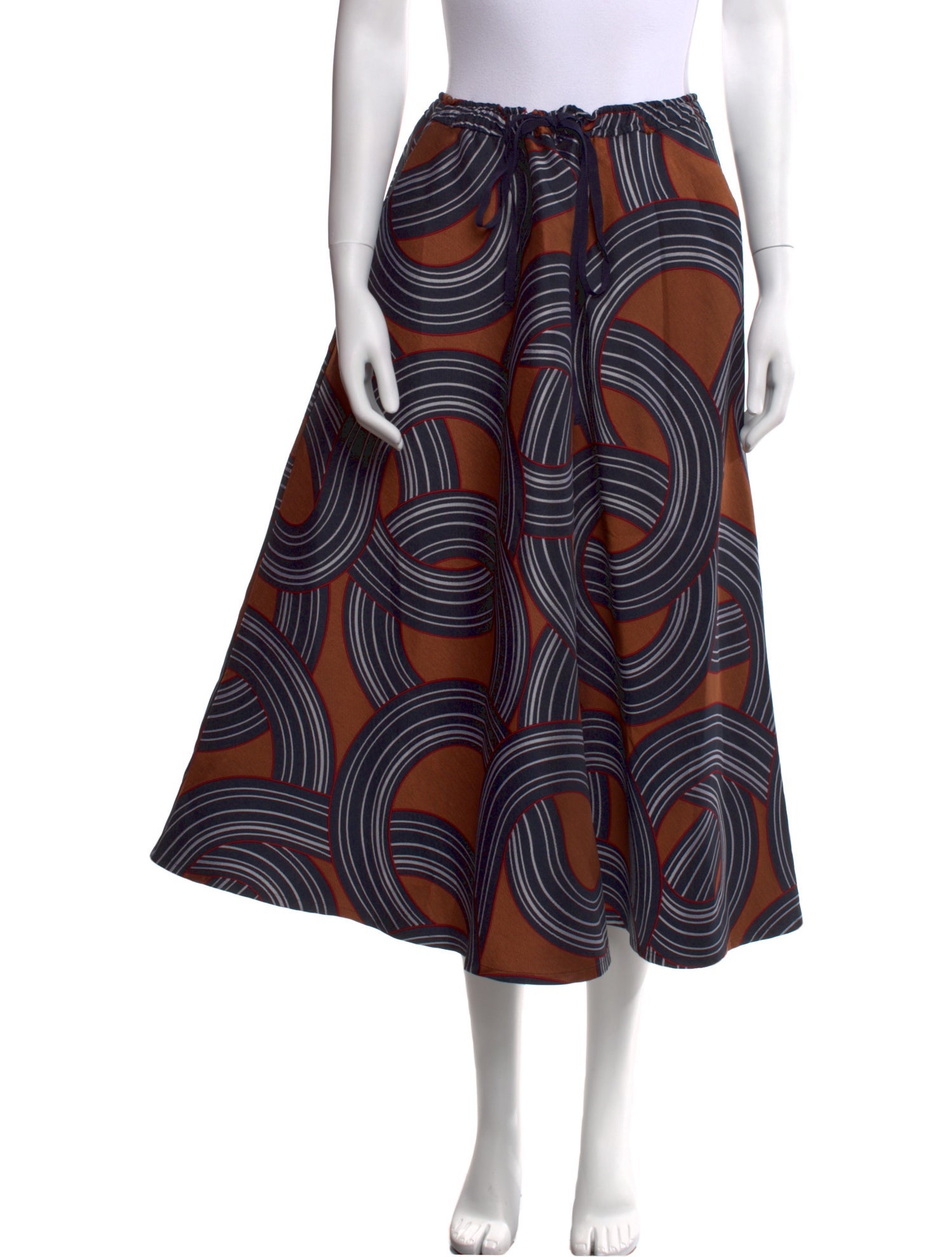 La DoubleJ Striped Midi Length Skirt w/ Tags