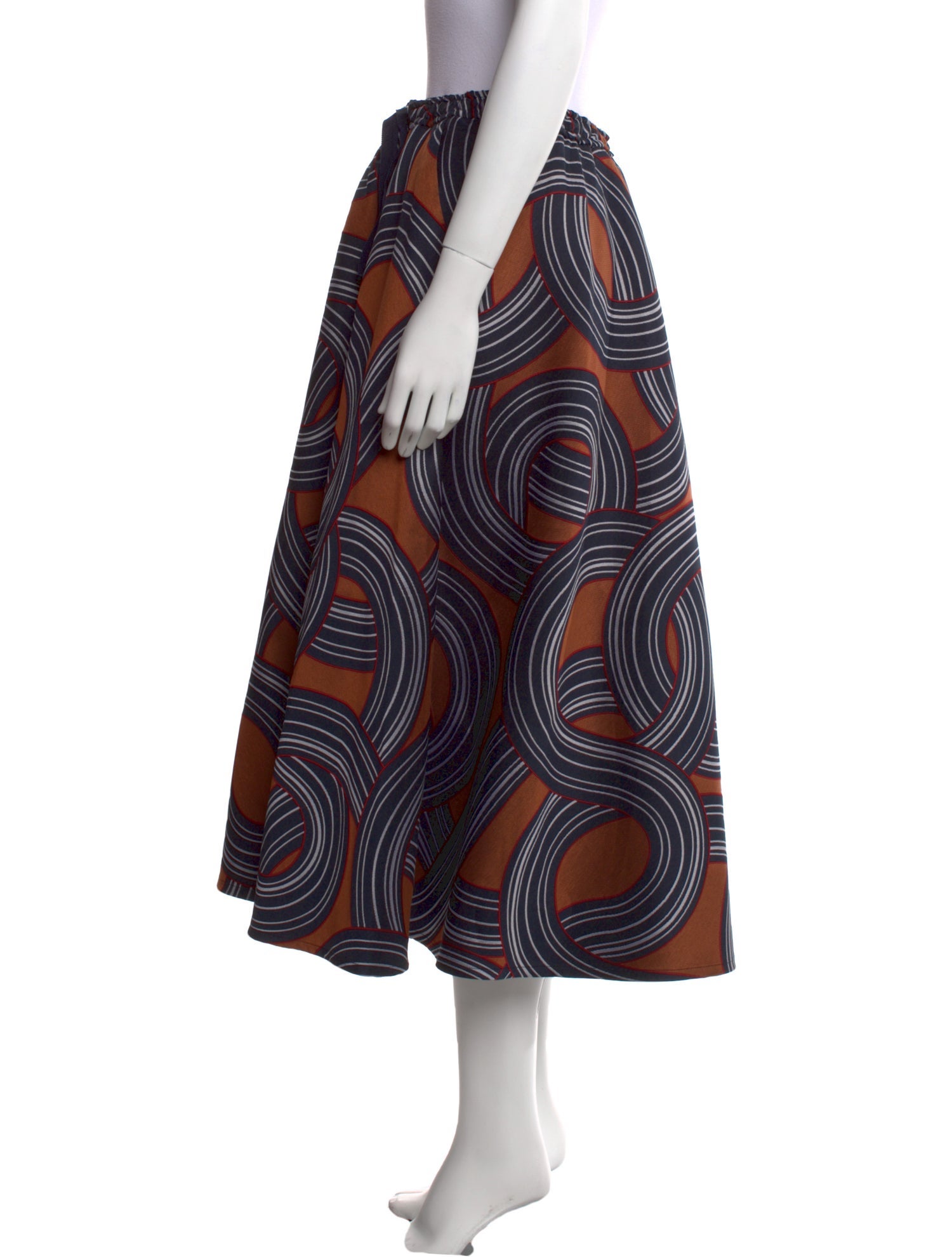 La DoubleJ Striped Midi Length Skirt w/ Tags