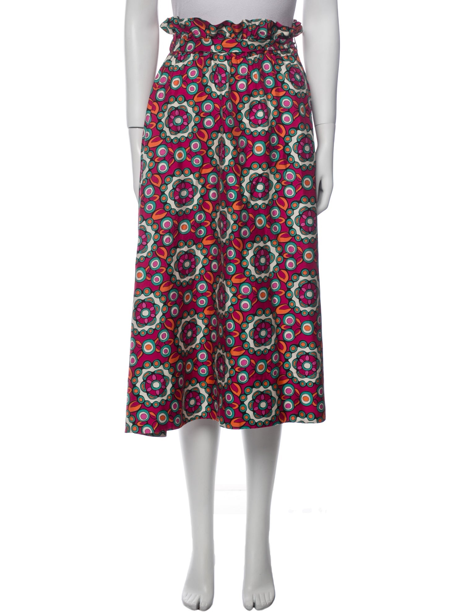 La DoubleJ Silk Midi Length Skirt