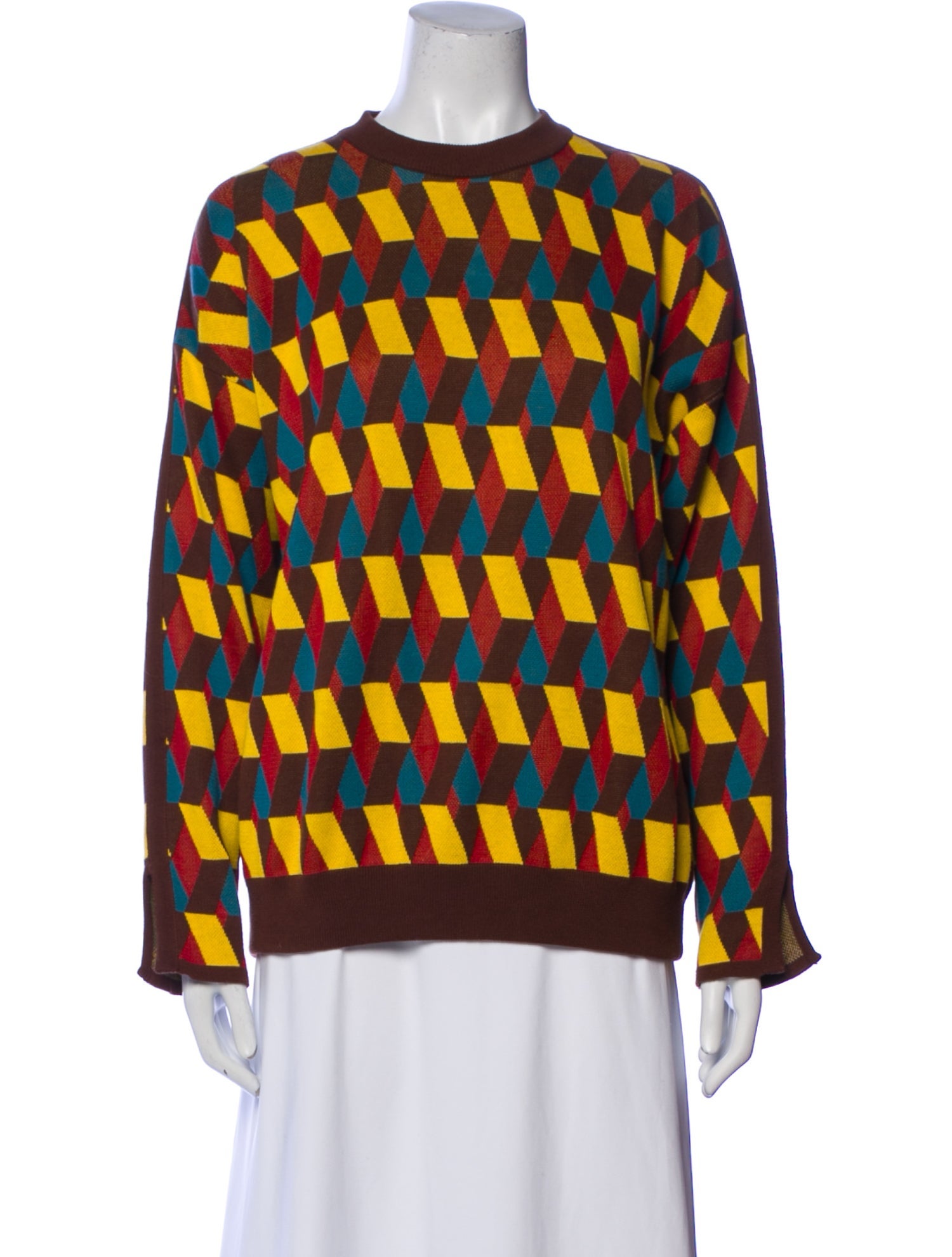 La DoubleJ Printed Crew Neck Sweater