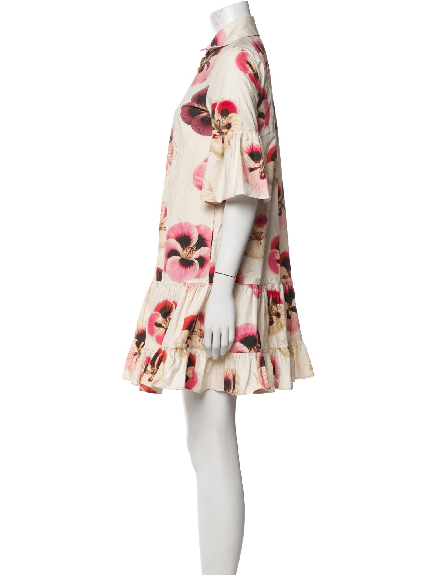 La DoubleJ Floral Print Mini Dress