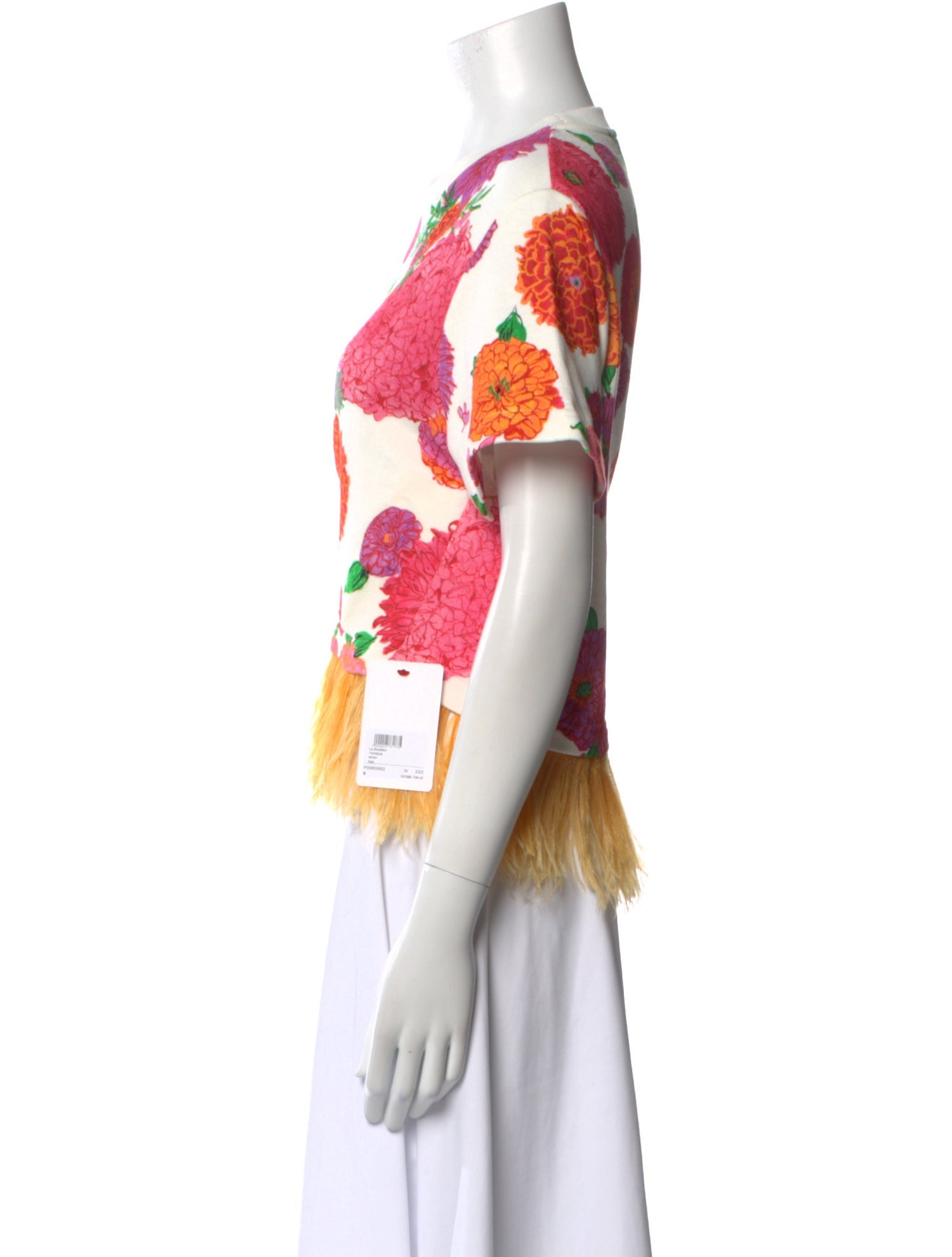 La DoubleJ Floral Print Crew Neck T-Shirt