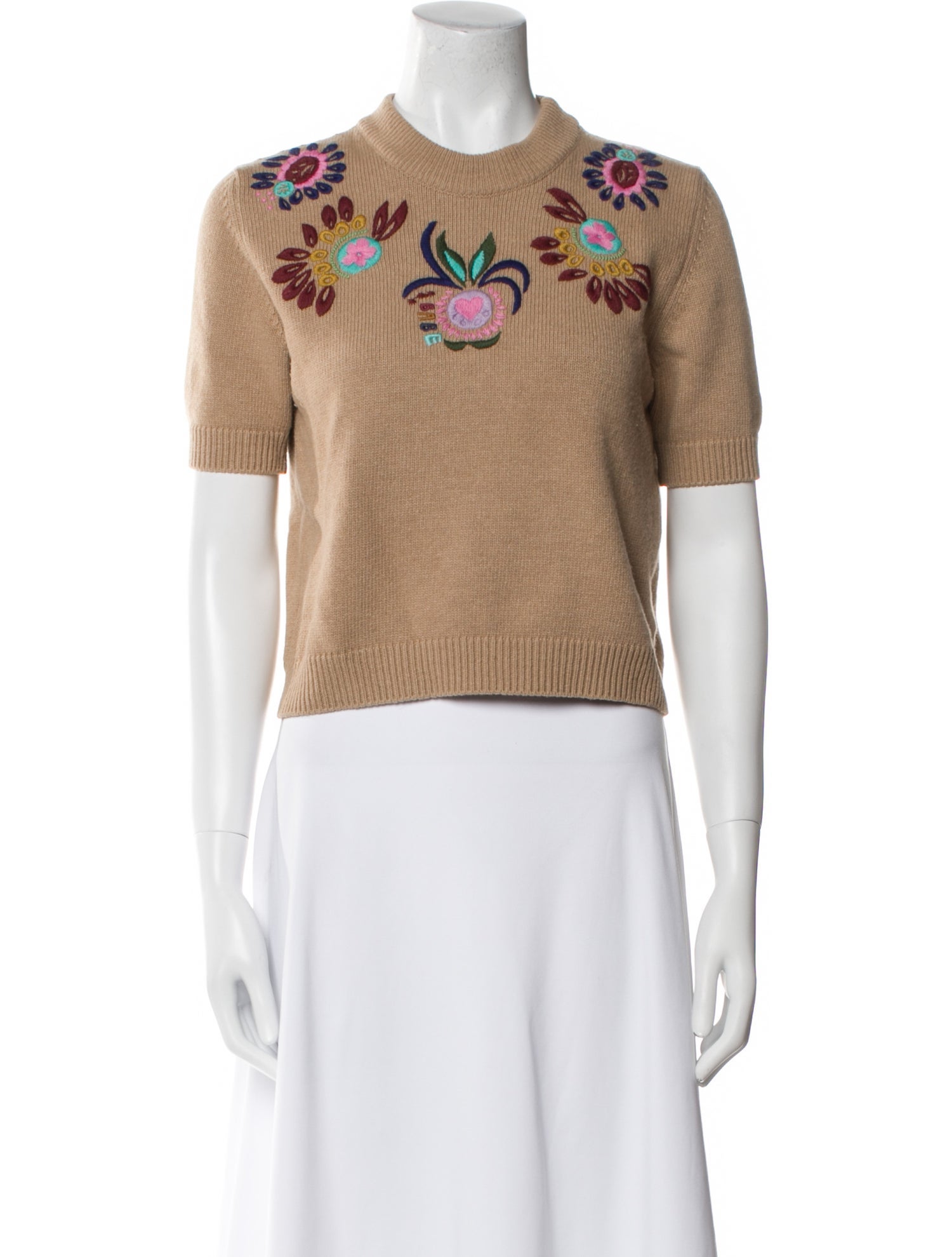 La DoubleJ Graphic Print Crew Neck Sweater