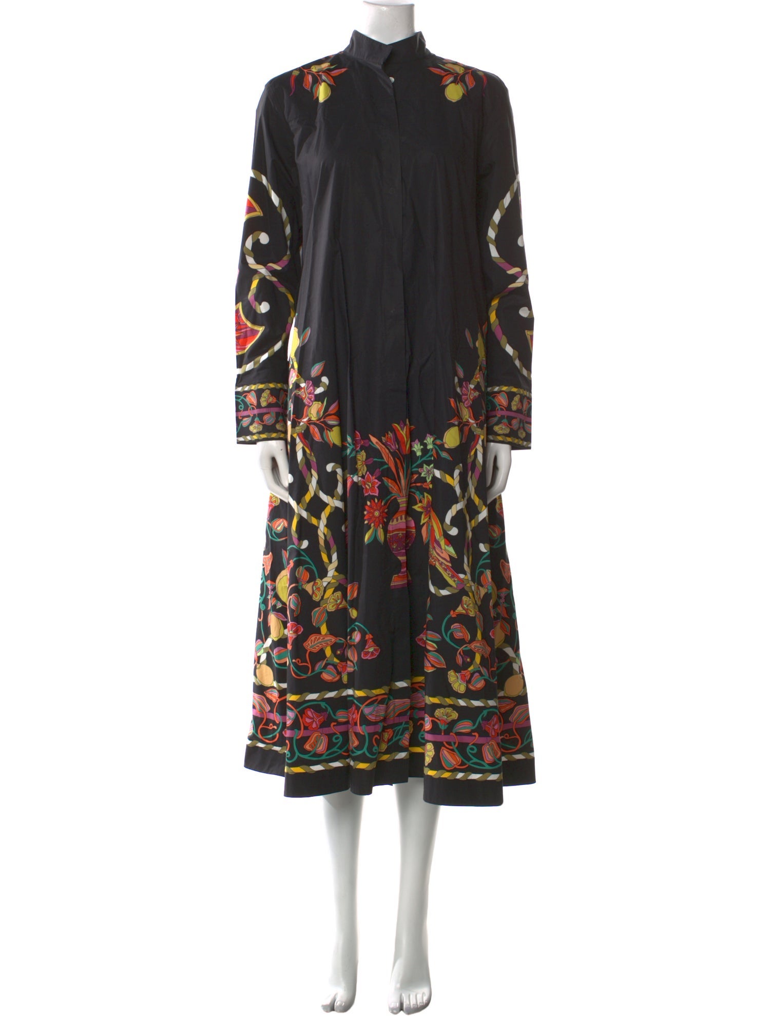 La DoubleJ Floral Print Midi Length Dress