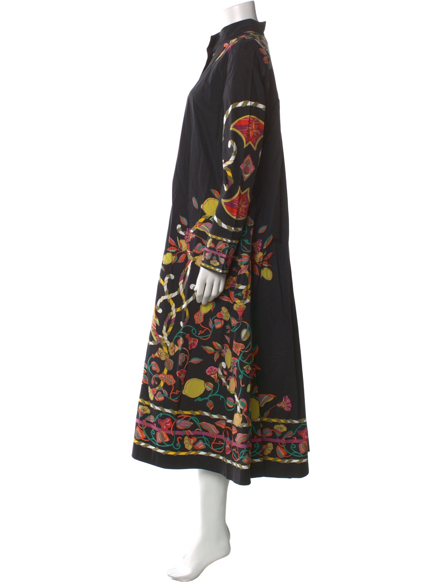 La DoubleJ Floral Print Midi Length Dress