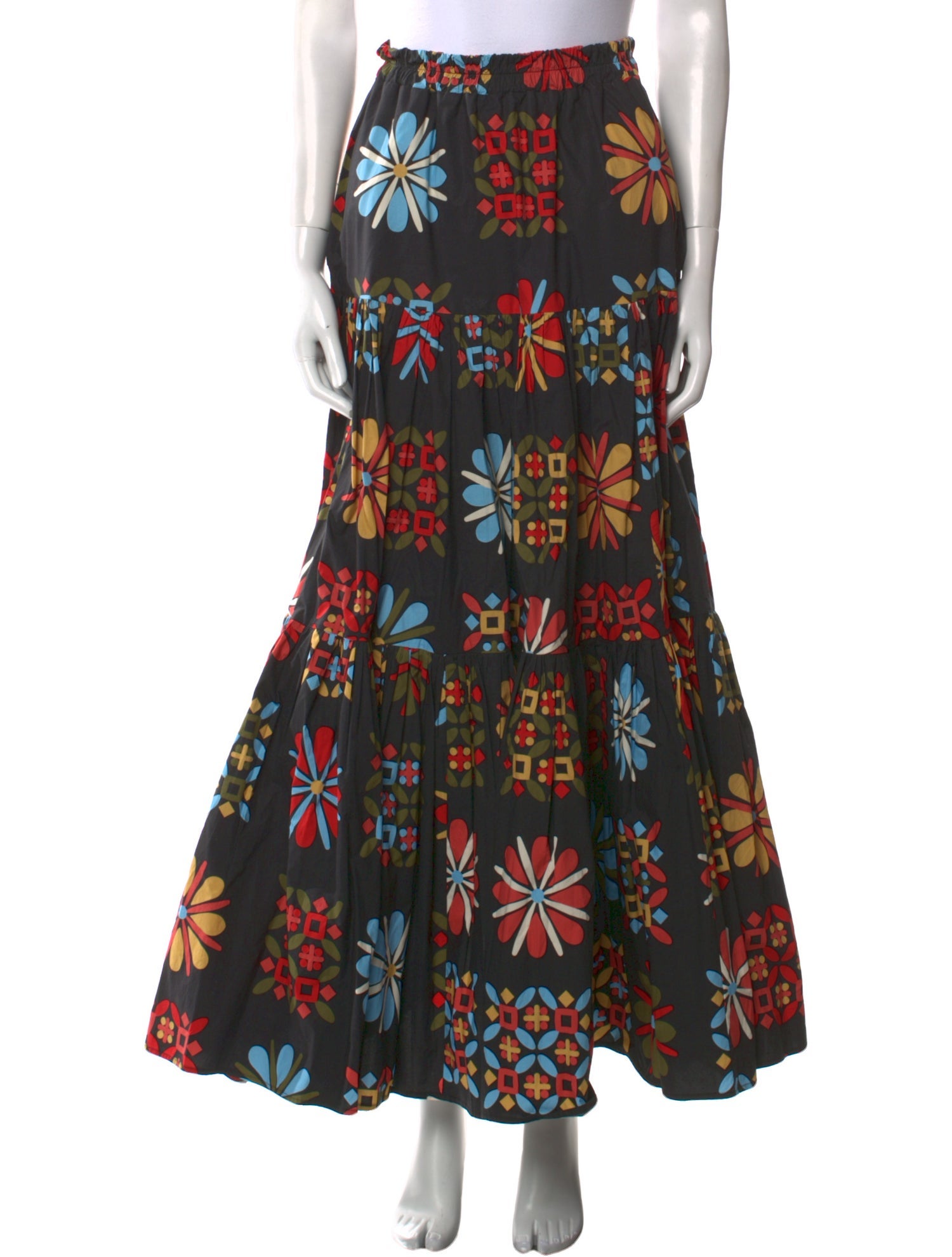 La DoubleJ Floral Print Long Skirt