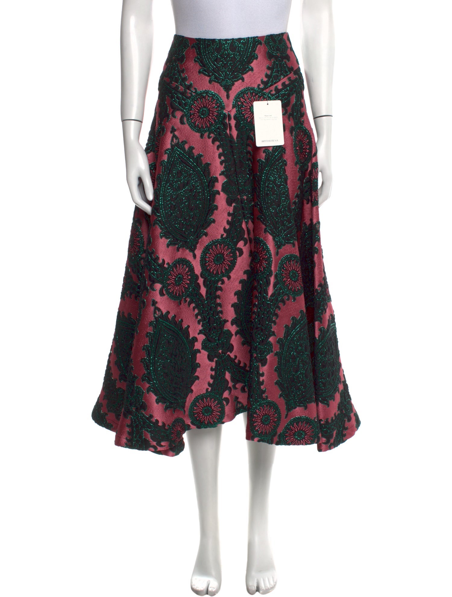 La DoubleJ Floral Print Midi Length Skirt w/ Tags