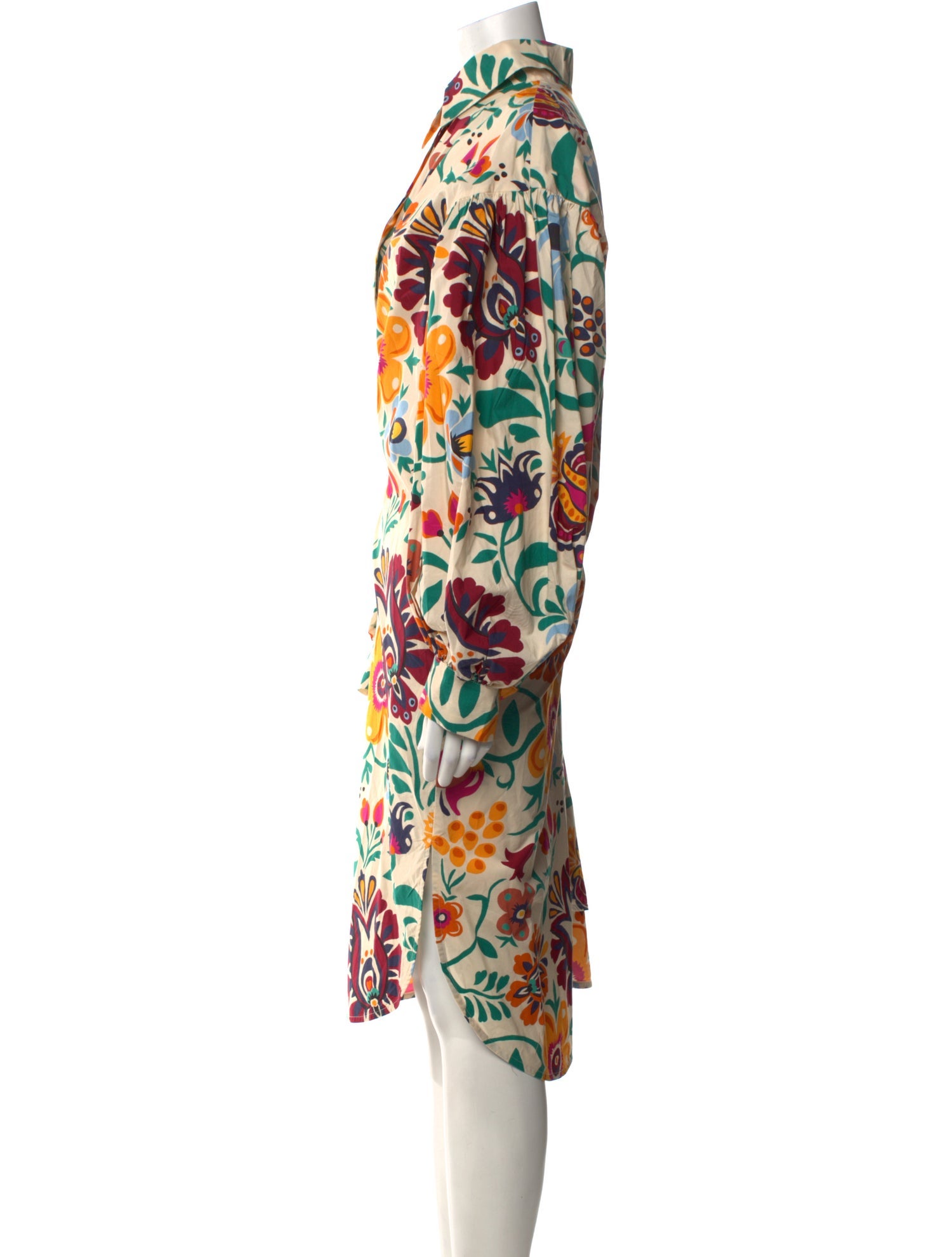La DoubleJ Floral Print Midi Length Dress