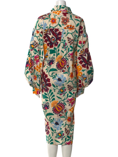 La DoubleJ Floral Print Midi Length Dress